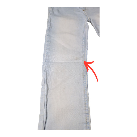 JORDACHE - Girls Jeans-Light Blue-Elastic Waist for a Comfy Fit-Size 7 -Preowned - Picture 6 of 9